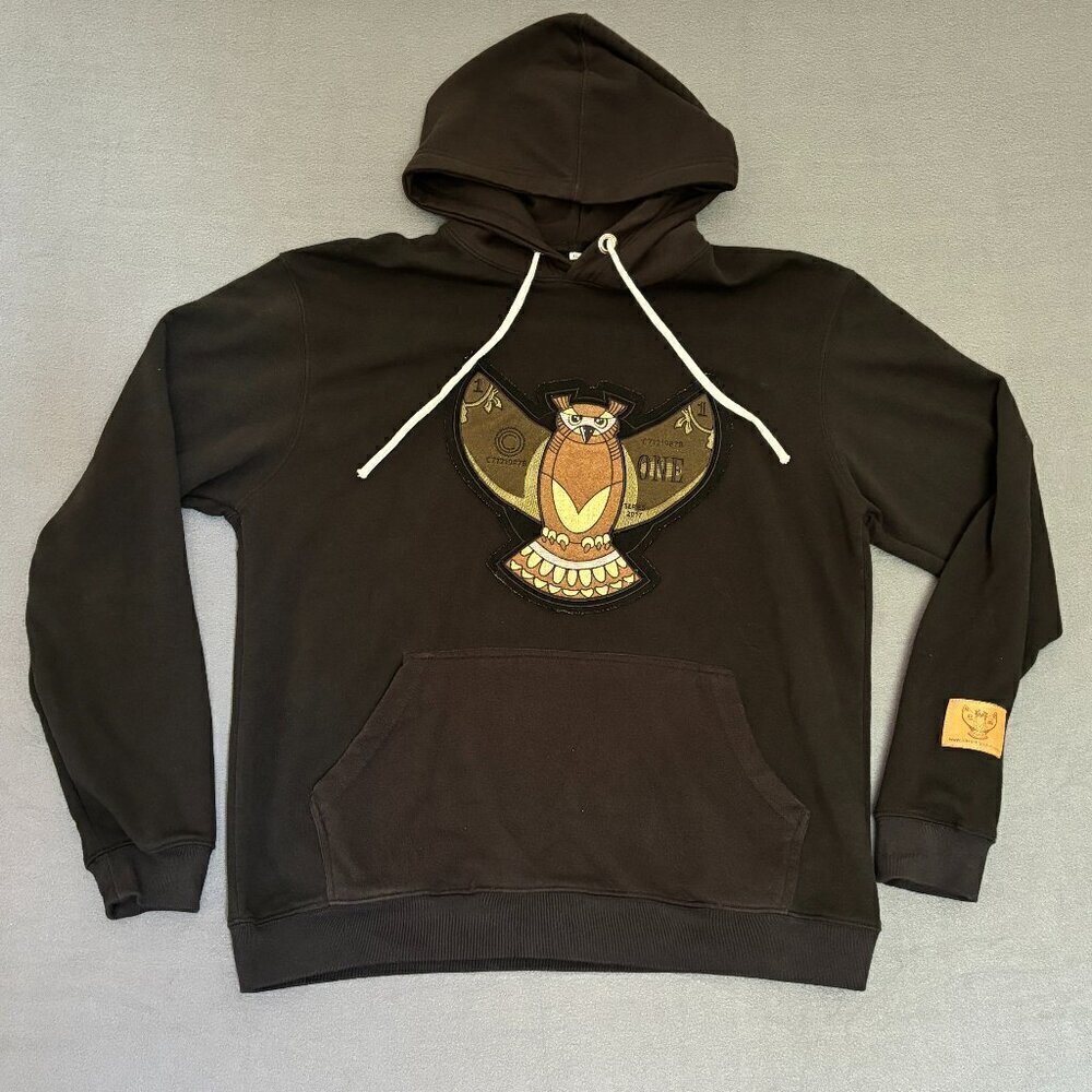 Seven12 Black Owl‎ Hoodie